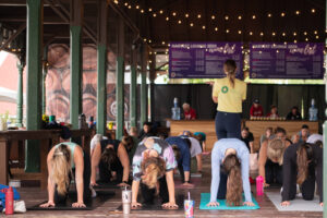 Yoga in the Park at Grape & Wine
