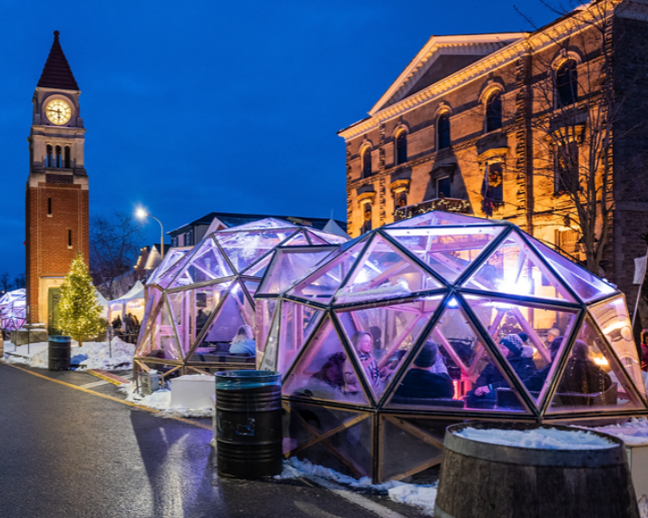 Icewine Village Private Snow Globe